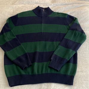 Brandy Melville | Sweaters | Brandy Melville Aleah Cotton Stripe Navy And  Green Sweater | Poshmark